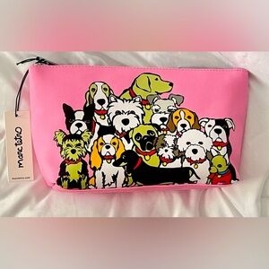 Marc Tetro PINK with Dogs 💕🐾 Make Up Cosmetic bag 
🐾💕